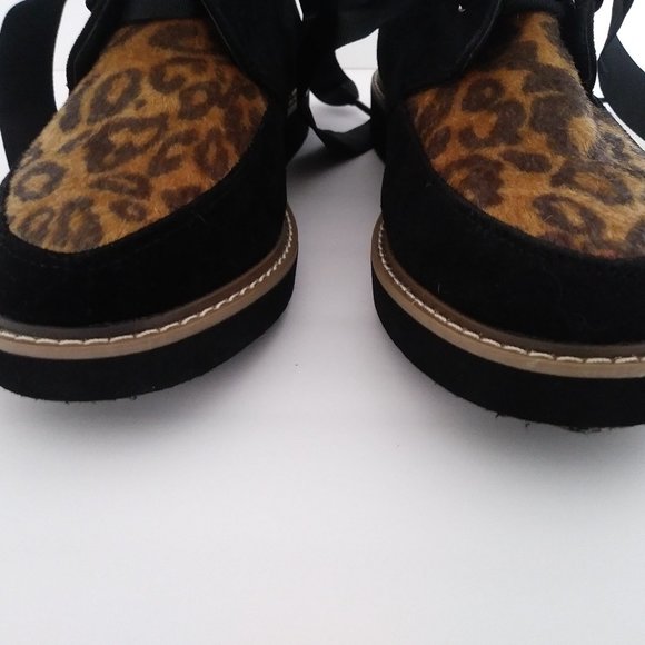 Black & Leopard Shoes - Size 8 - Picture 6 of 11